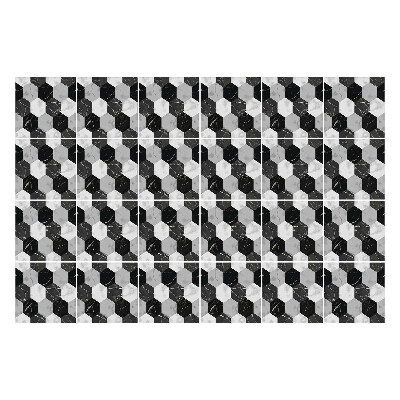 Naklejki samoprzylepne na kafelki Geometryczne heksagony