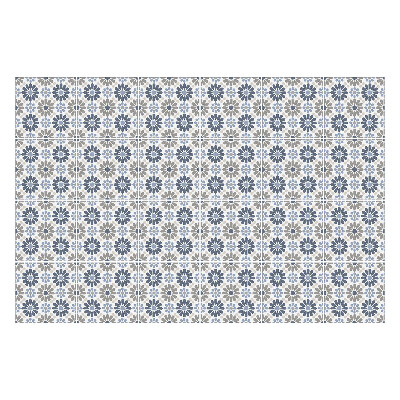 Naklejki samoprzylepne na kafelki Kwiatowy motyw w siatce