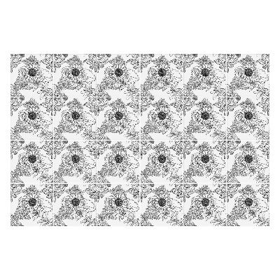 Naklejki na kafelki do kuchni Kwiatowy motyw w siatce