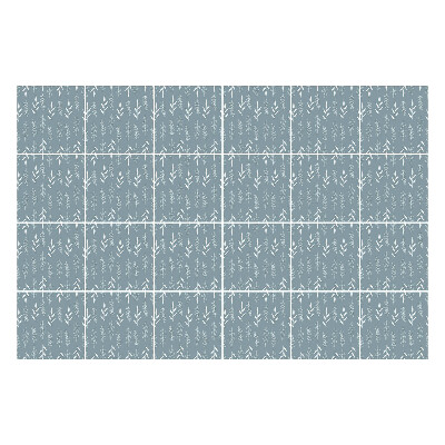 Okleina na płytki Delikatne liście w rzędzie