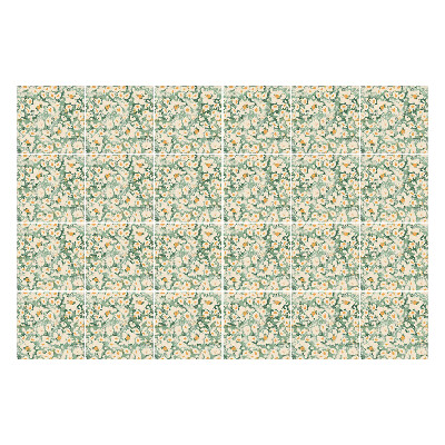 Naklejki samoprzylepne na kafelki Kwiatowy motyw w plamki