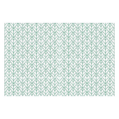 Okleina na płytki Liście w regularnym układzie