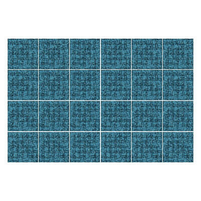 Naklejki na kafelki do kuchni Geometryczne linie w siatce