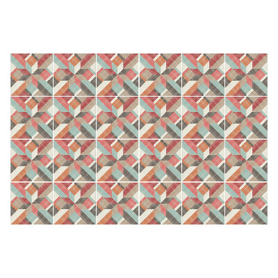 Naklejki samoprzylepne na kafelki Geometria w prostokąty