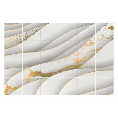 Okleina na płytki Fale z delikatnymi akcentami