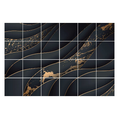 Naklejki samoprzylepne na kafelki Fale z delikatnym akcentem