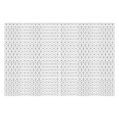 Naklejki samoprzylepne na kafelki Szereg heksagonów w siatce