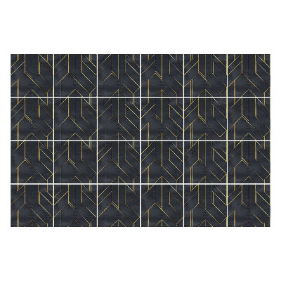 Naklejki samoprzylepne na kafelki Geometria w zygzaki