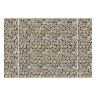 Okleina na płytki Okrągłe pnie drzew