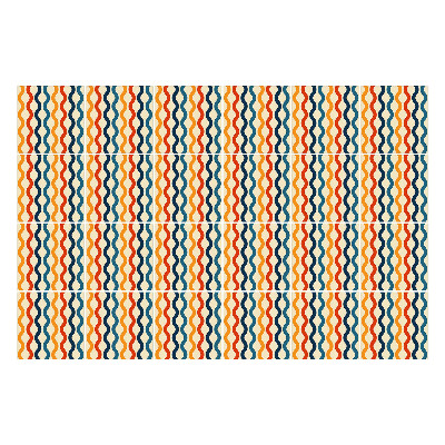 Naklejki samoprzylepne na kafelki Faliste linie w rytmie