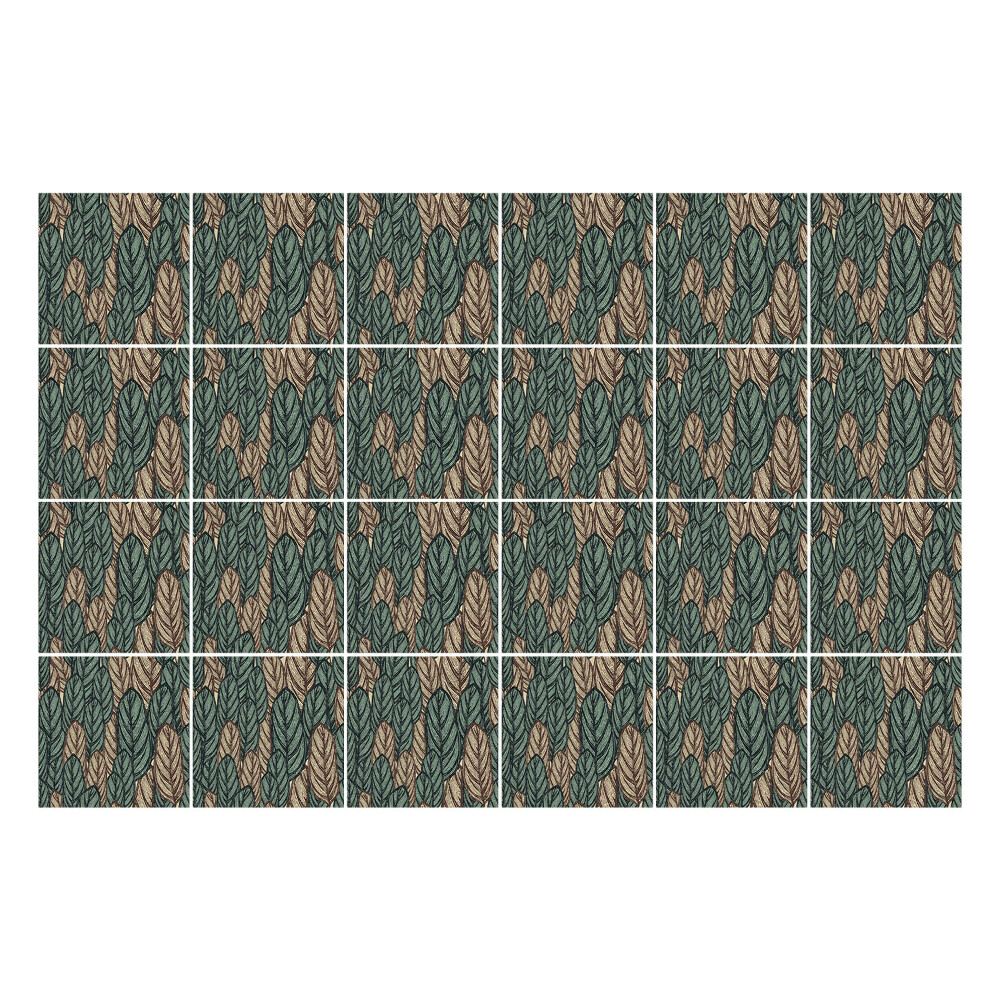 Okleina na płytki Boho liście