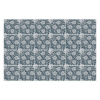 Naklejki samoprzylepne na kafelki Wzór kwiatowy