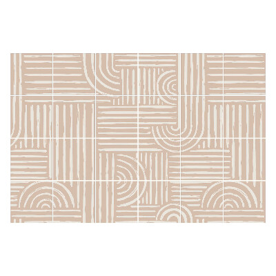 Okleina na płytki Boho linie i półokręgi