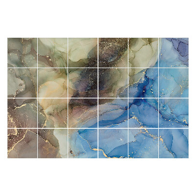 Okleina na płytki Abstrakcyjne fale kolorów