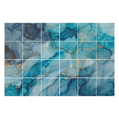 Naklejki samoprzylepne na kafelki Abstrakcyjne fale wody