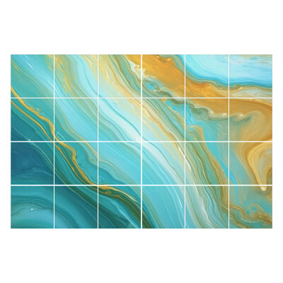 Okleina na płytki Fale abstrakcyjnych linii