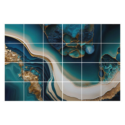 Okleina na płytki Abstrakcyjne fale i plamy