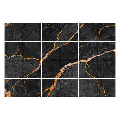 Naklejki samoprzylepne na kafelki Marmurowe żyły w kamieniu