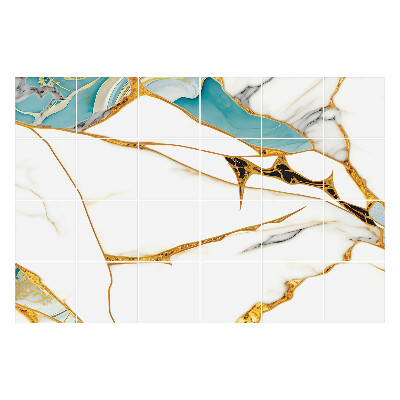 Okleina na płytki Eleganckie żyłkowanie marmuru
