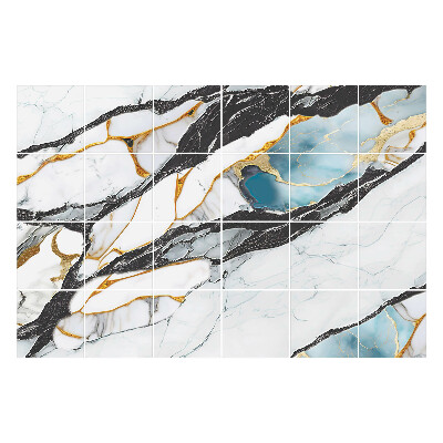 Naklejki samoprzylepne na kafelki Elegancka mozaika marmurowa