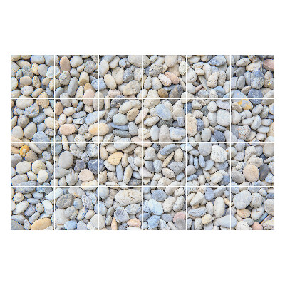 Naklejki samoprzylepne na kafelki Naturalne kamienie w różnorodnych kształtach