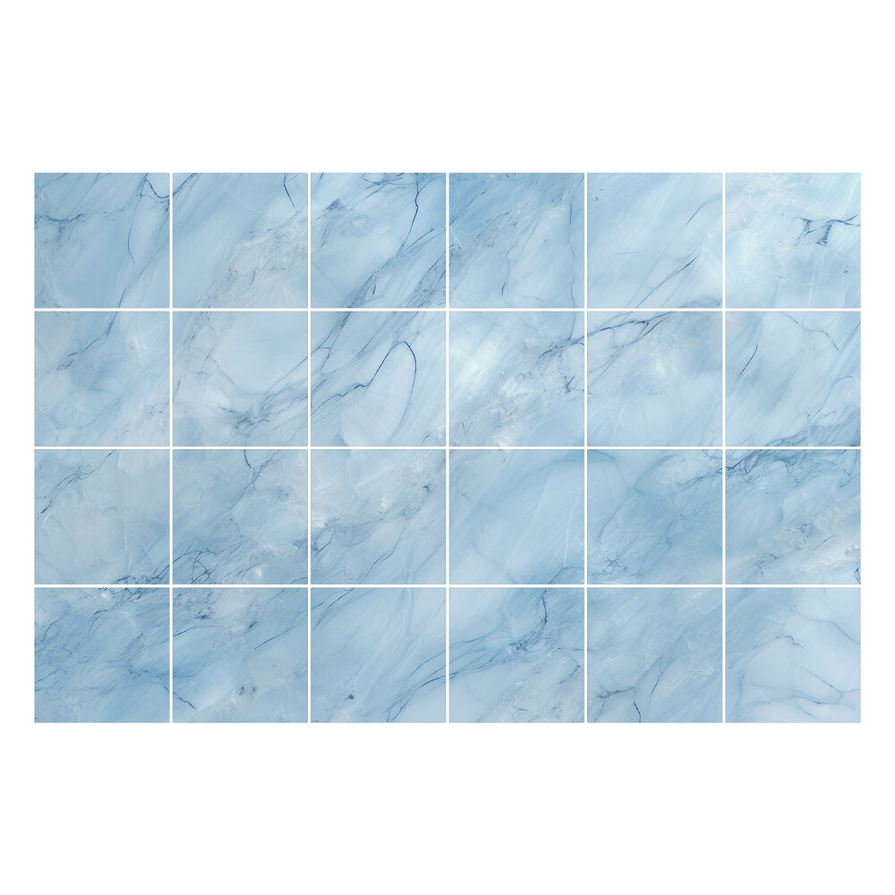 Naklejki na kafelki do kuchni Lodowy marmur z żyłkami