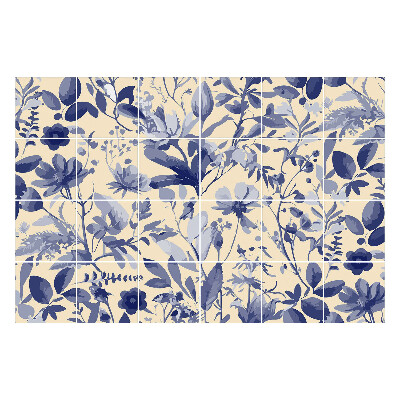 Okleina na płytki Kwiatowy motyw roślinny