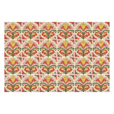 Okleina na płytki Kwiatowe ornamenty w układzie