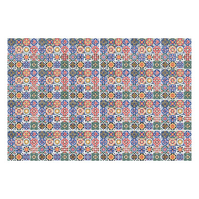 Naklejki samoprzylepne na kafelki Kwiatowe mozaiki w układzie