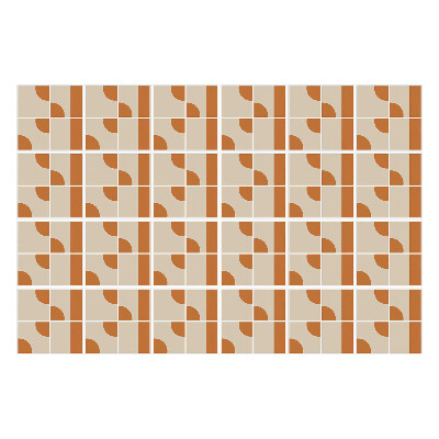 Okleina na płytki Geometryczne kształty w siatce