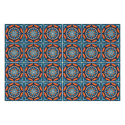 Okleina na płytki Kwiatowe okręgi