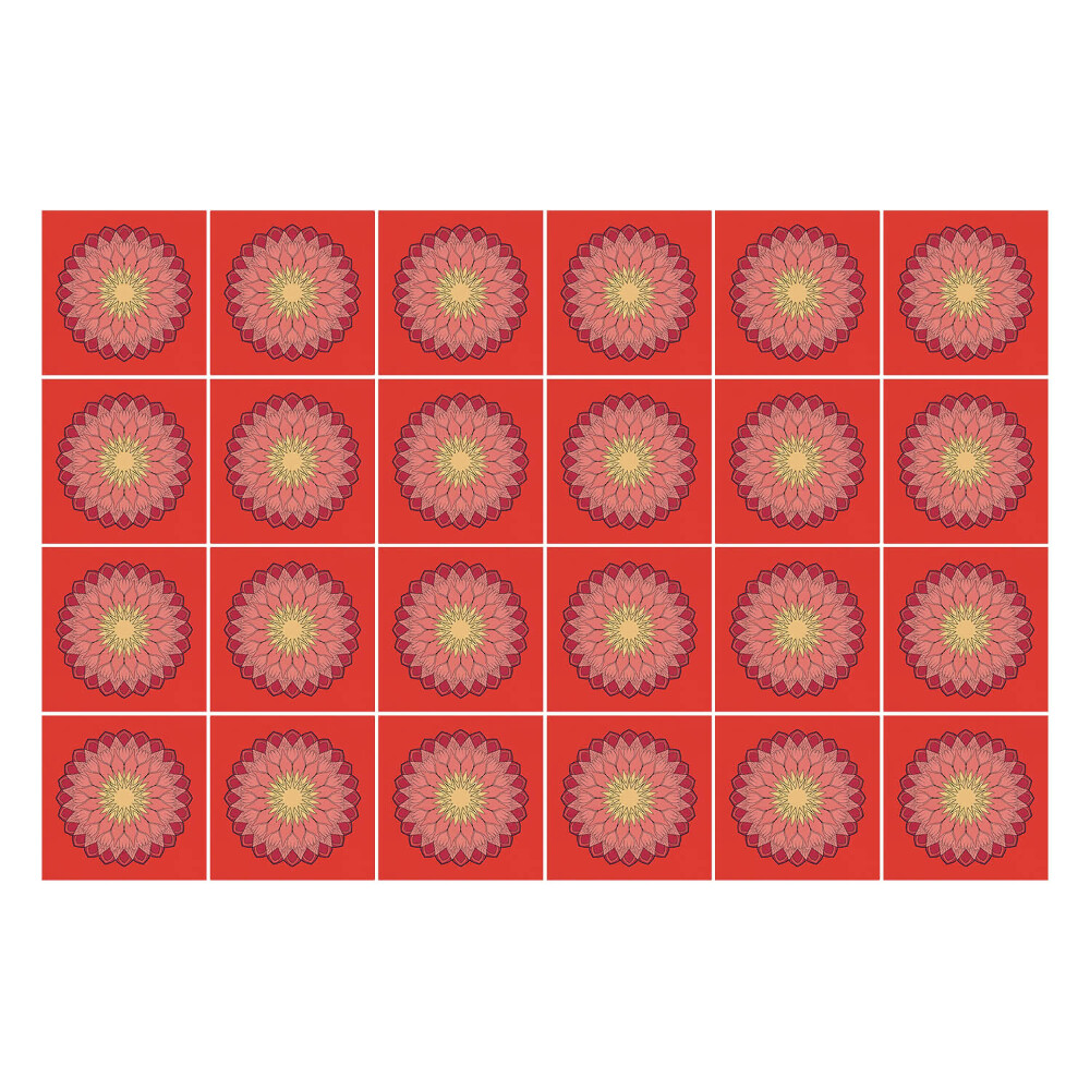 Naklejki na kafelki do kuchni Kwiecisty wzór