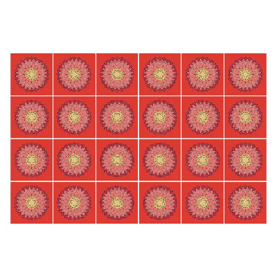 Naklejki na kafelki do kuchni Kwiecisty wzór