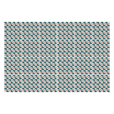 Naklejki samoprzylepne na kafelki Geometryczne kwadraty