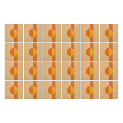 Okleina na płytki Geometryczne koła i prostokąty