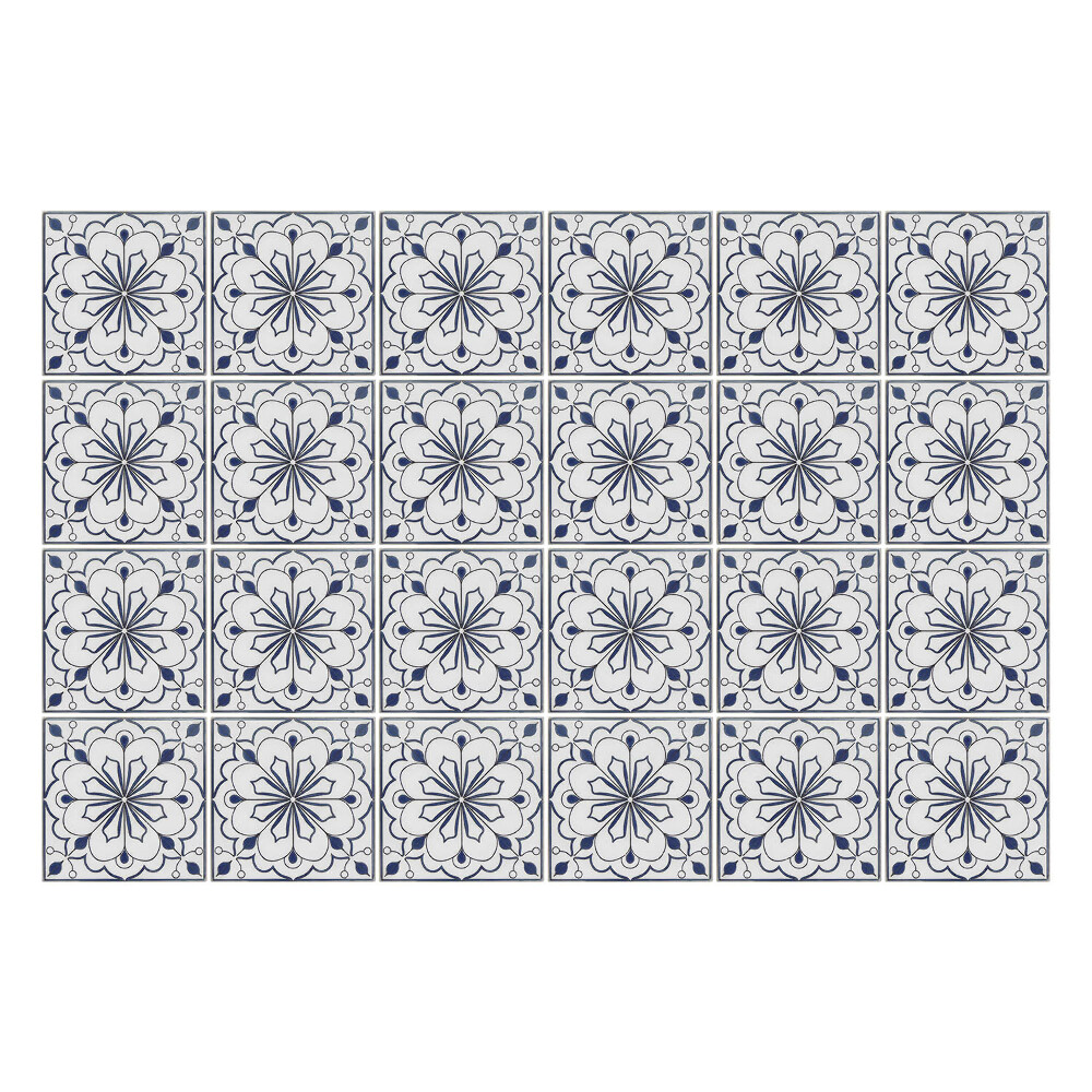 Naklejki samoprzylepne na kafelki Kwiatowe motywy