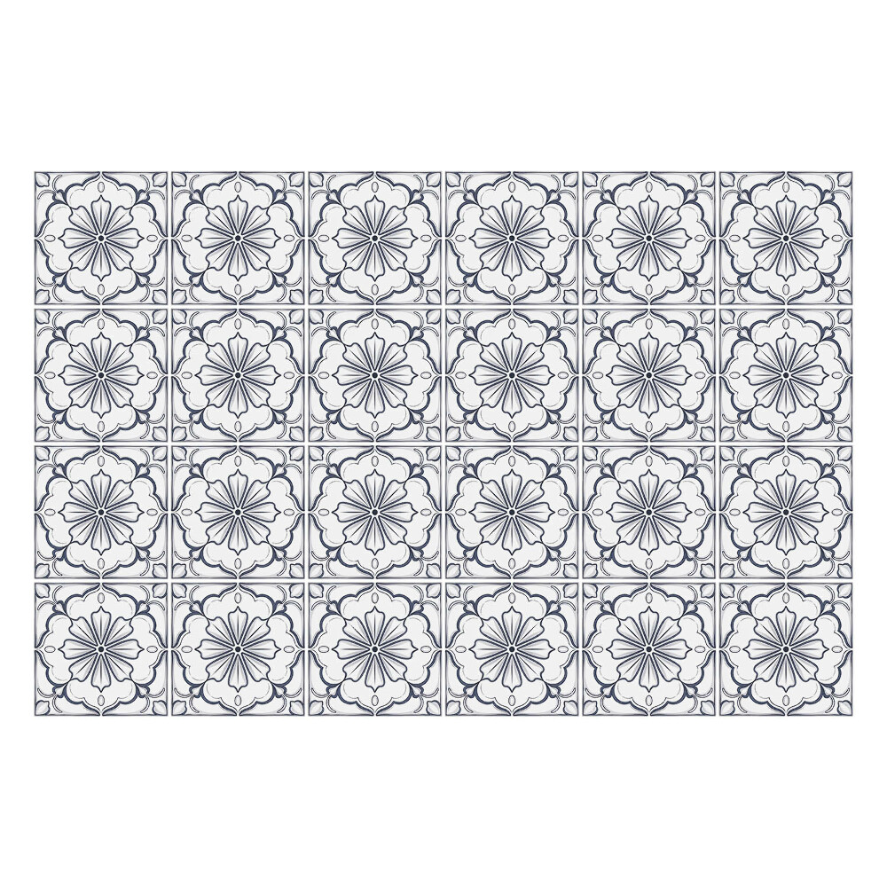 Naklejki na kafelki do kuchni Kwiatowe ornamenty