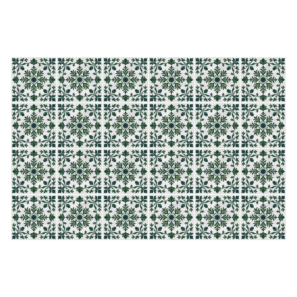 Naklejki samoprzylepne na kafelki Kwiaty i liście