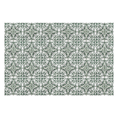 Naklejki na kafelki do kuchni Kwiatowe ornamenty w siatce