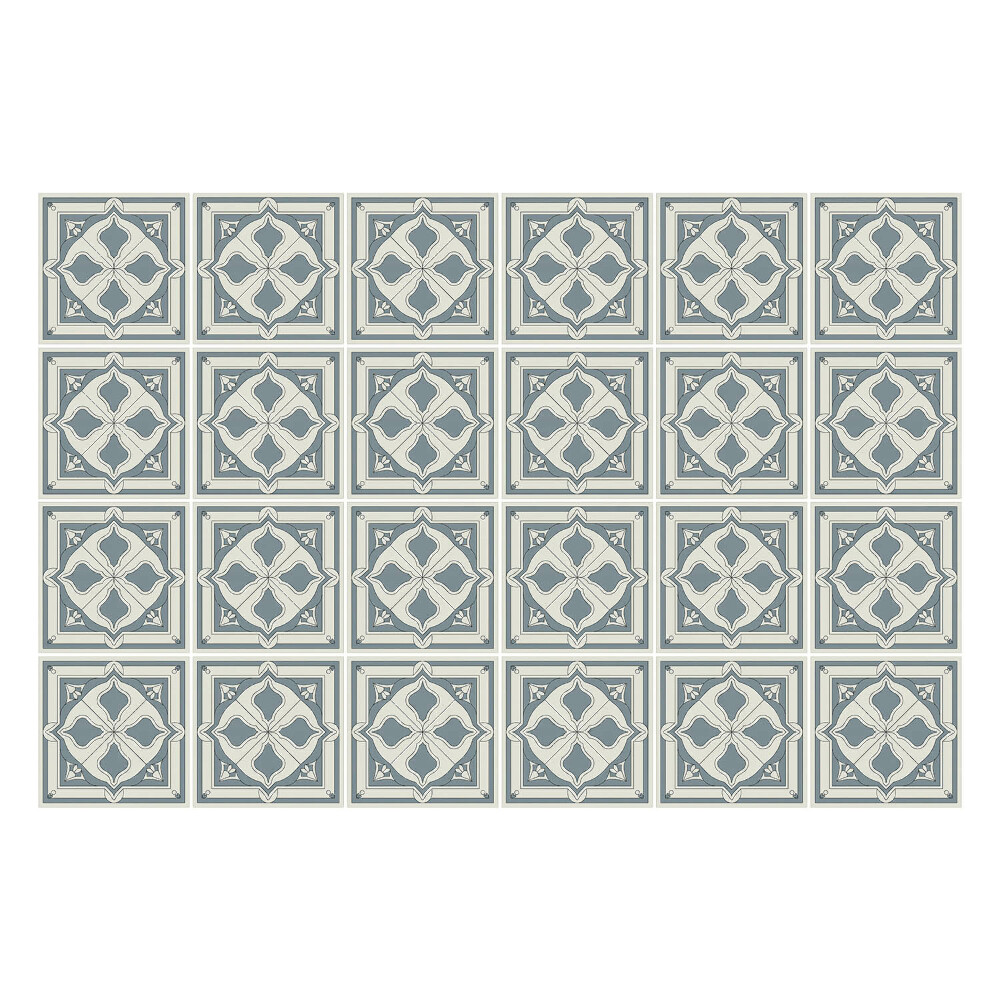 Naklejki na kafelki do kuchni Geometryczne ornamenty w kwadratach