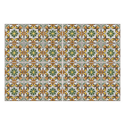 Naklejki samoprzylepne na kafelki Bogato zdobione kafle