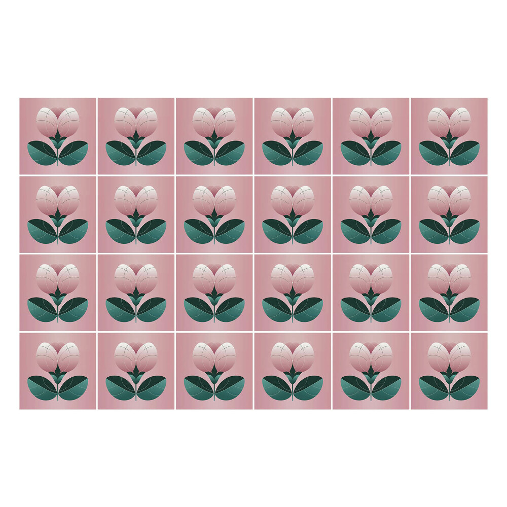 Naklejki na kafelki do kuchni Ilustracje kwiatów