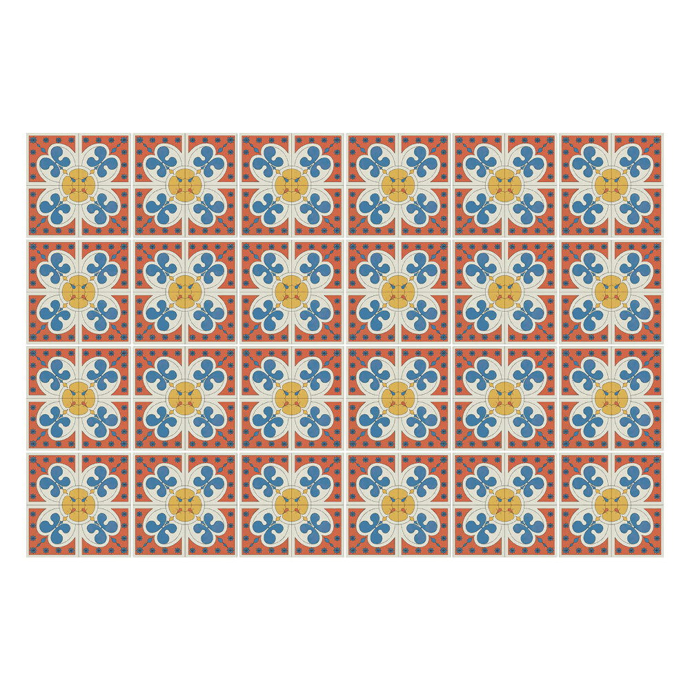 Naklejki na kafelki do kuchni Regularne ozdobne kafelki