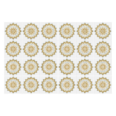 Naklejki samoprzylepne na kafelki Kwiatowe mandale