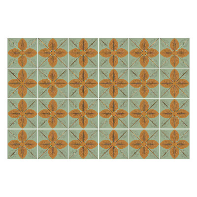 Okleina na płytki Florystyczne motywy w siatce