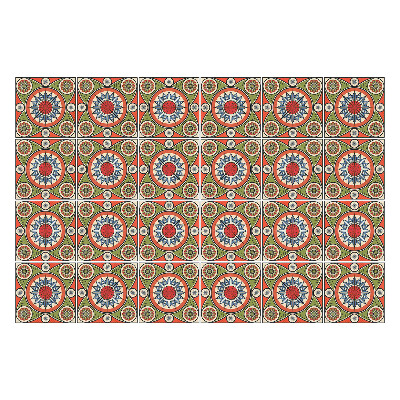 Naklejki na kafelki do kuchni Ciekawe retro wzory