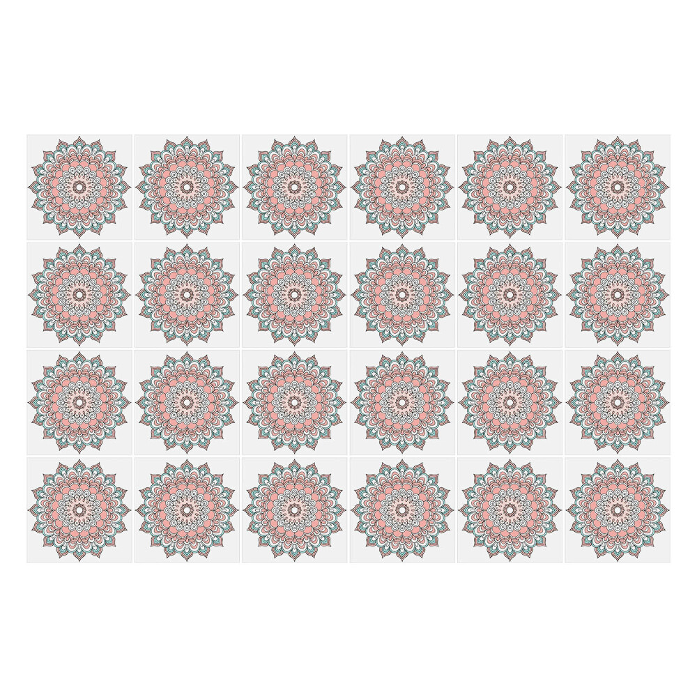 Okleina na płytki Jasne zdobione mandale