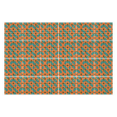 Naklejki samoprzylepne na kafelki Retro vintage wzór