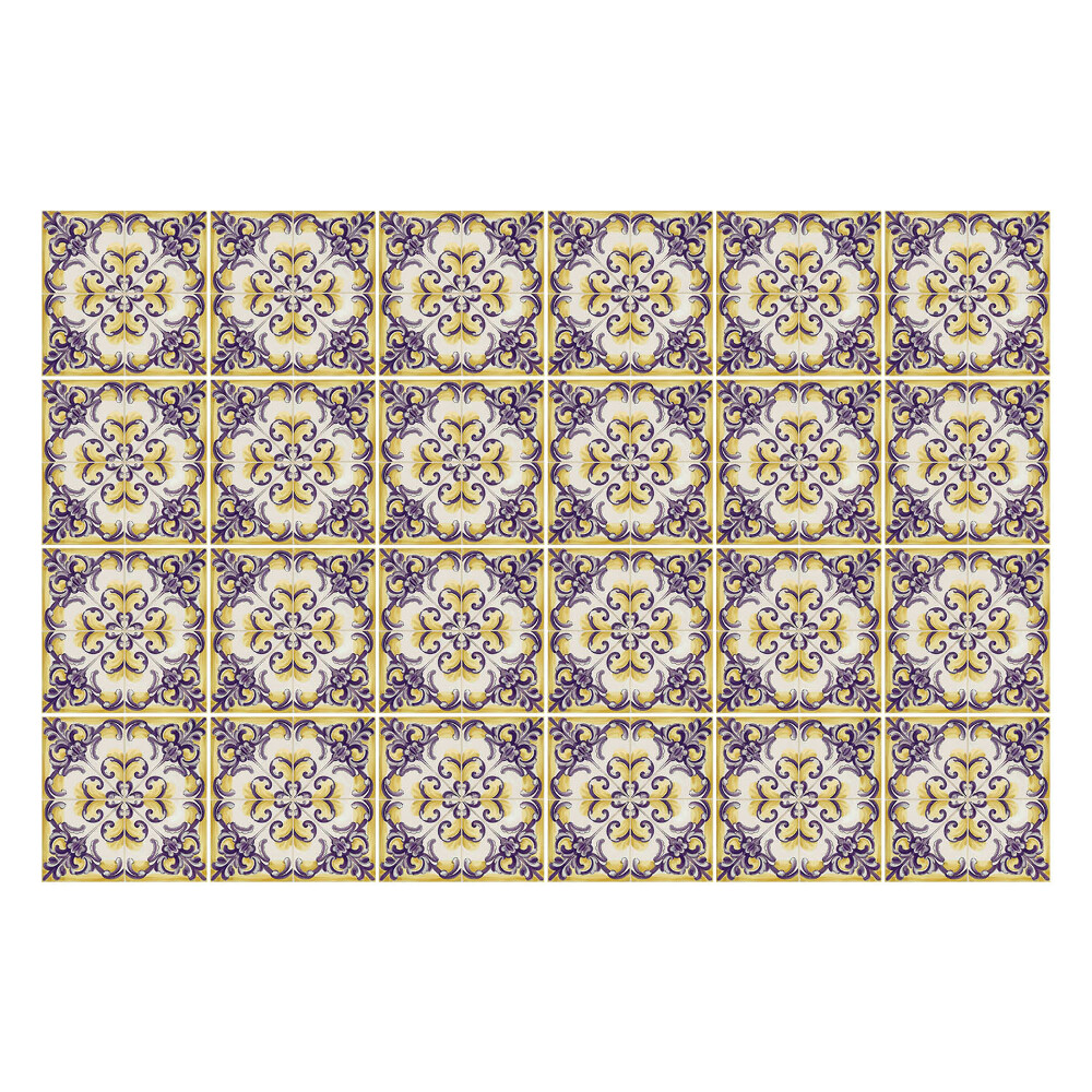 Naklejki samoprzylepne na kafelki Kwiatowe ornamenty