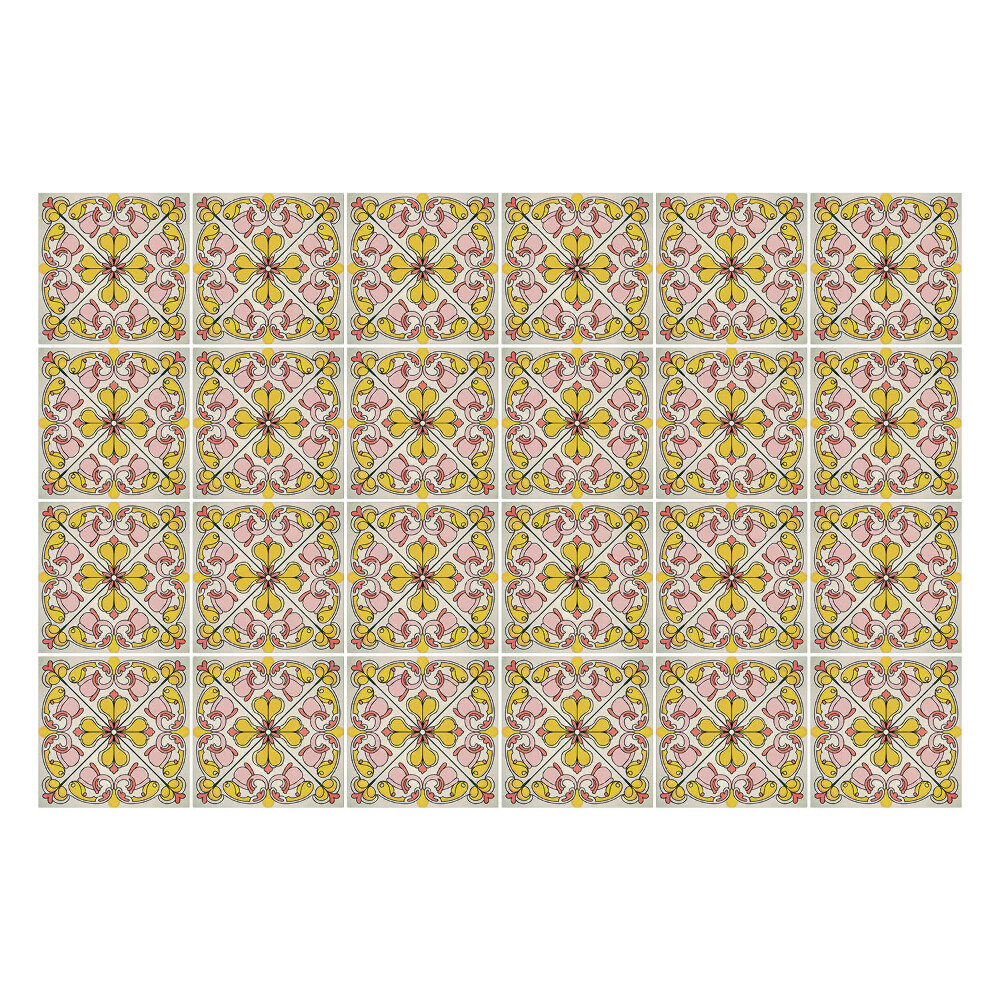 Okleina na płytki Pastelowe płytki